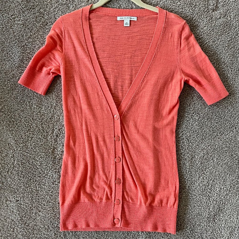 Banana Republic Cardigan Coral Size XS
